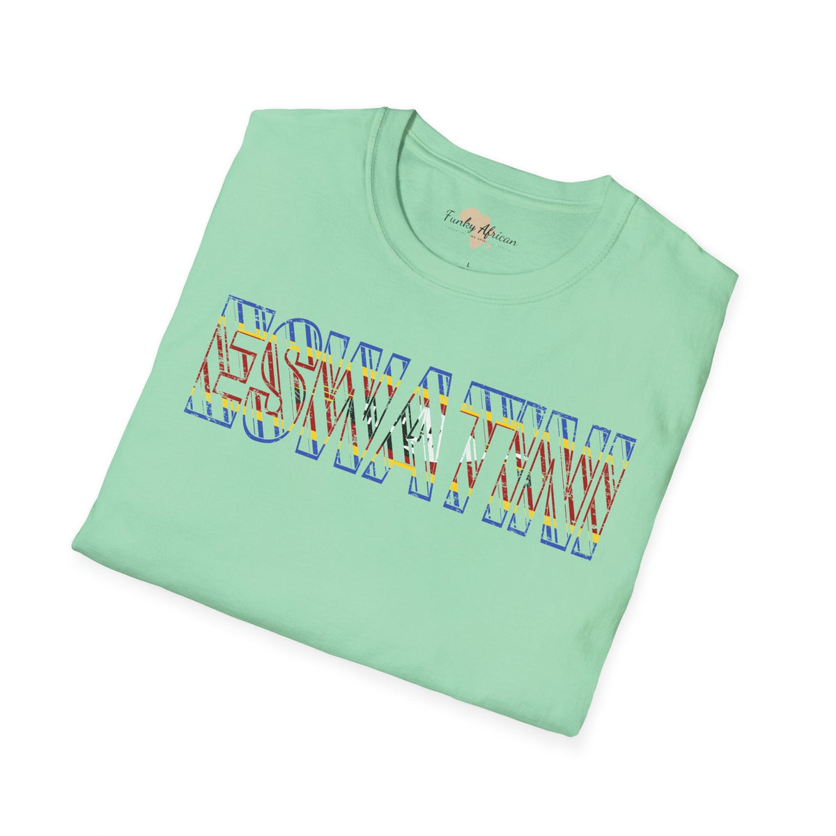 Eswatini text unisex softstyle tee Funky African