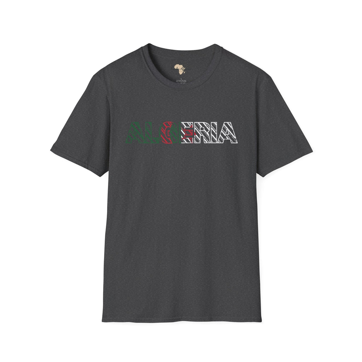 Algeria text unisex softstyle tee Funky African