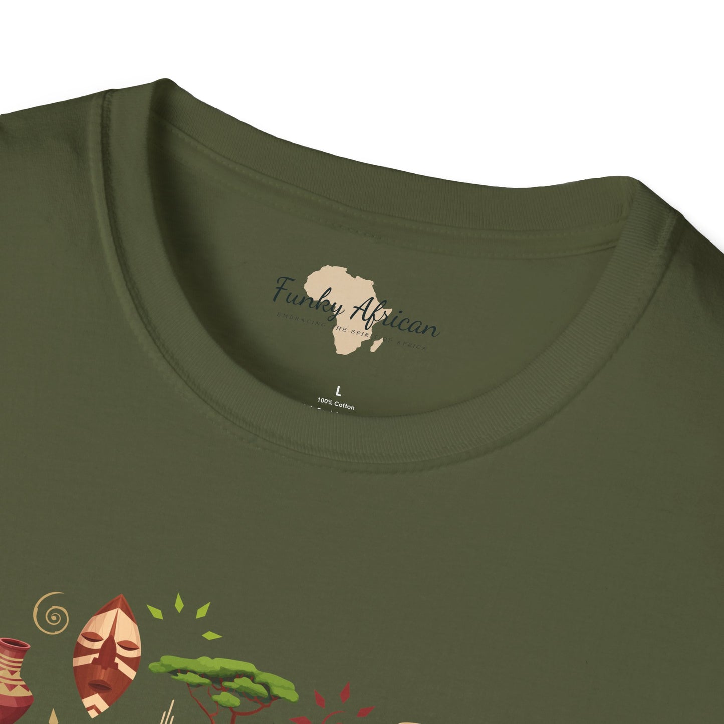 African map unisex softstyle tee