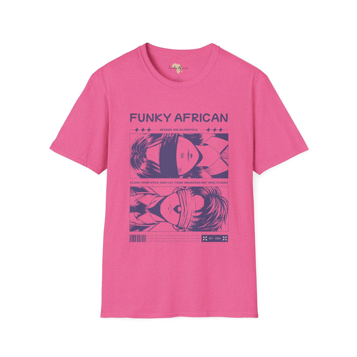 Behind the blindfold unisex softstyle tee Funky African
