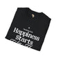 Happiness starts from within unisex softstyle tee Funky African