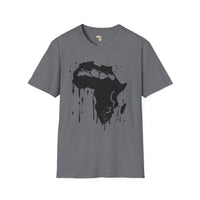 African map graffiti unisex softstyle tee Funky African