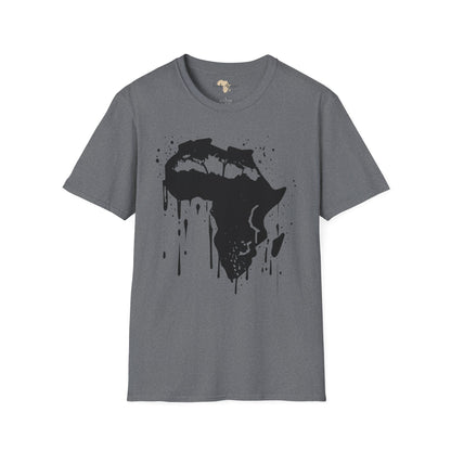 African map graffiti unisex softstyle tee