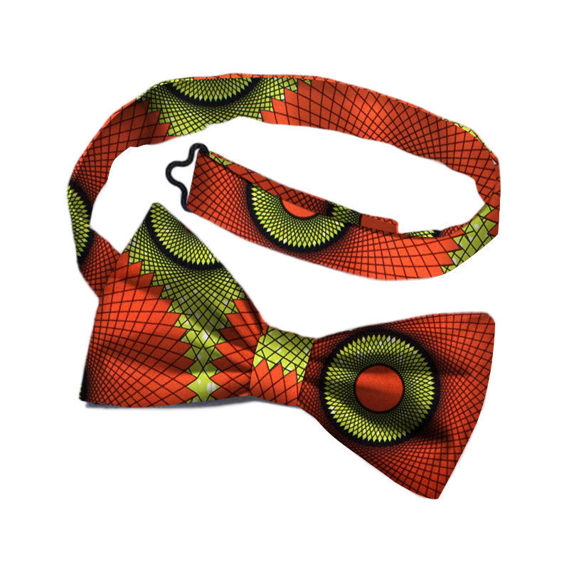 Men's Bohemian African Cotton Print Adjustable Bow Tie