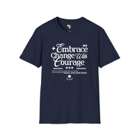 Embrace change unisex softstyle tee Funky African