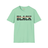 Unapologetically black unisex softstyle tee Funky African