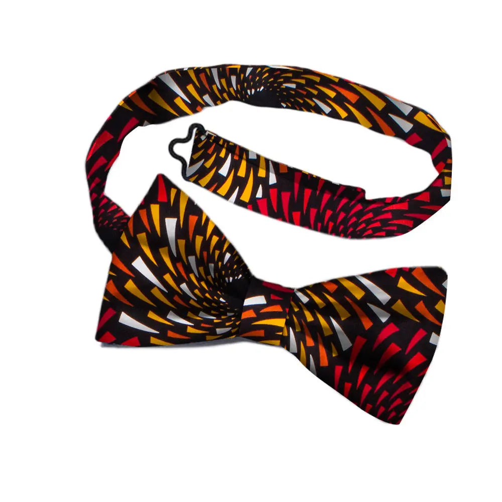 Men's Bohemian African Cotton Print Adjustable Bow Tie Funky African