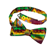 Men's Bohemian African Cotton Print Adjustable Bow Tie Funky African