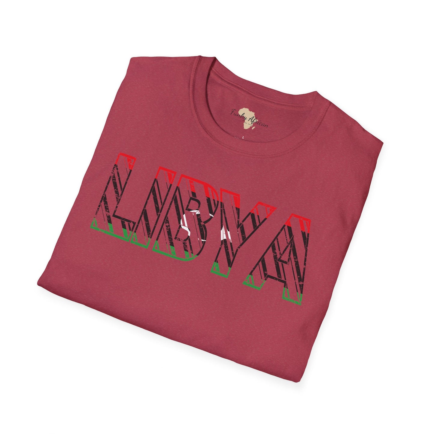 Libya text unisex softstyle tee