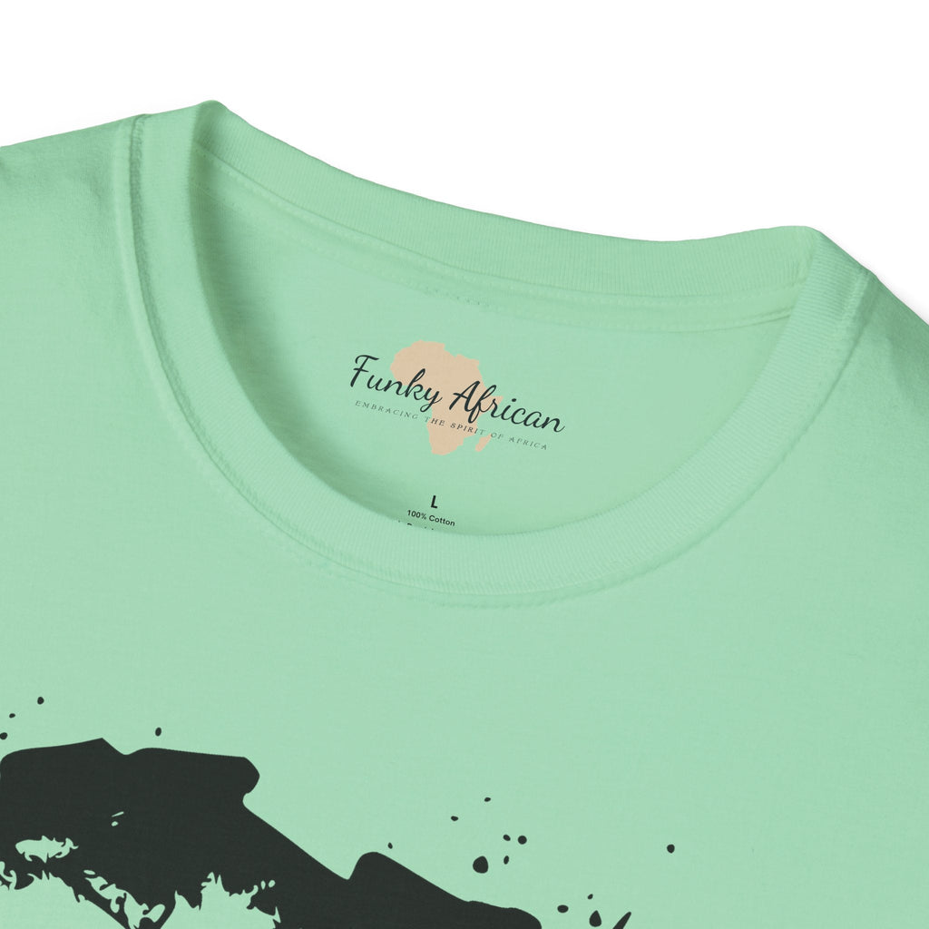African map graffiti unisex softstyle tee Funky African