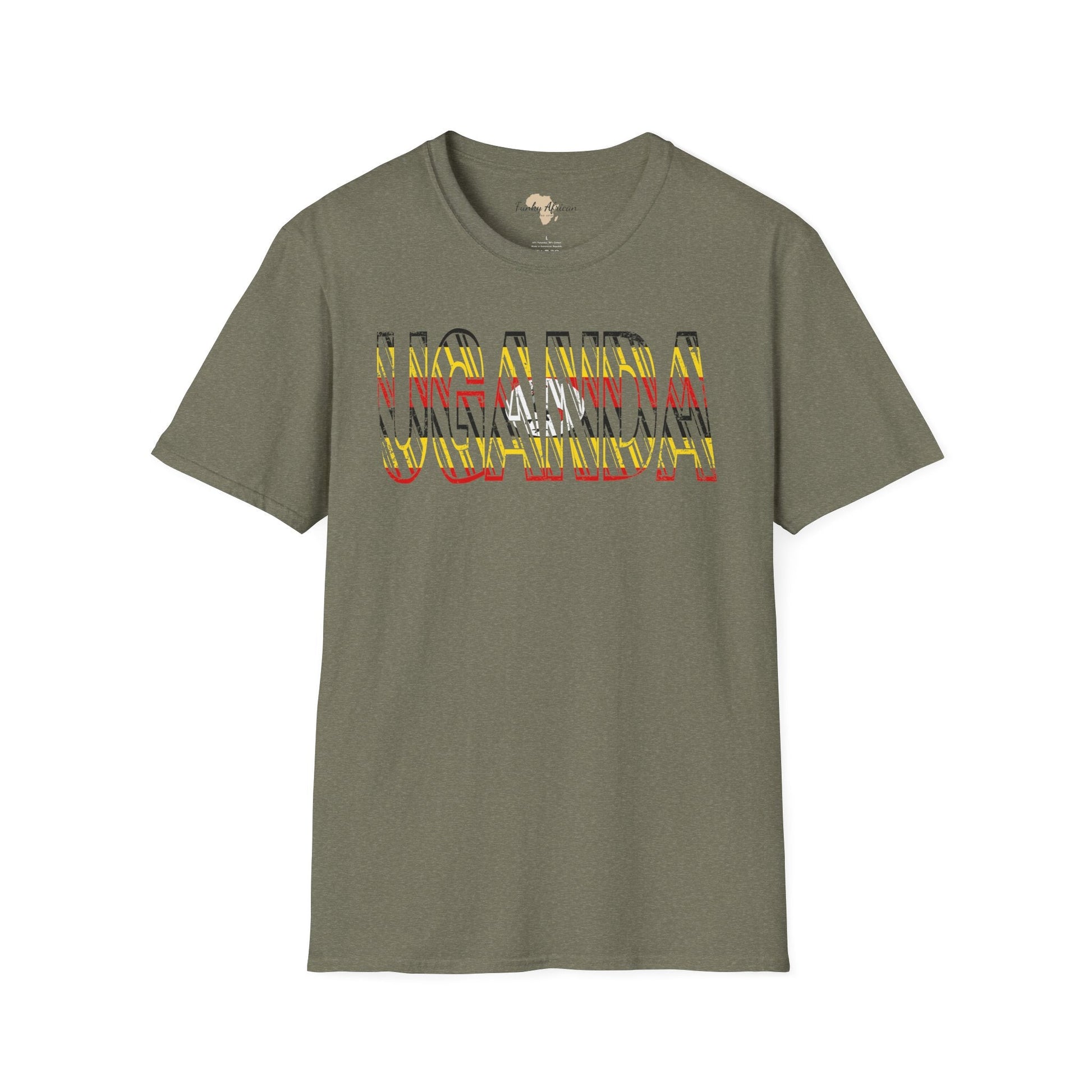 Uganda text unisex softstyle tee Funky African