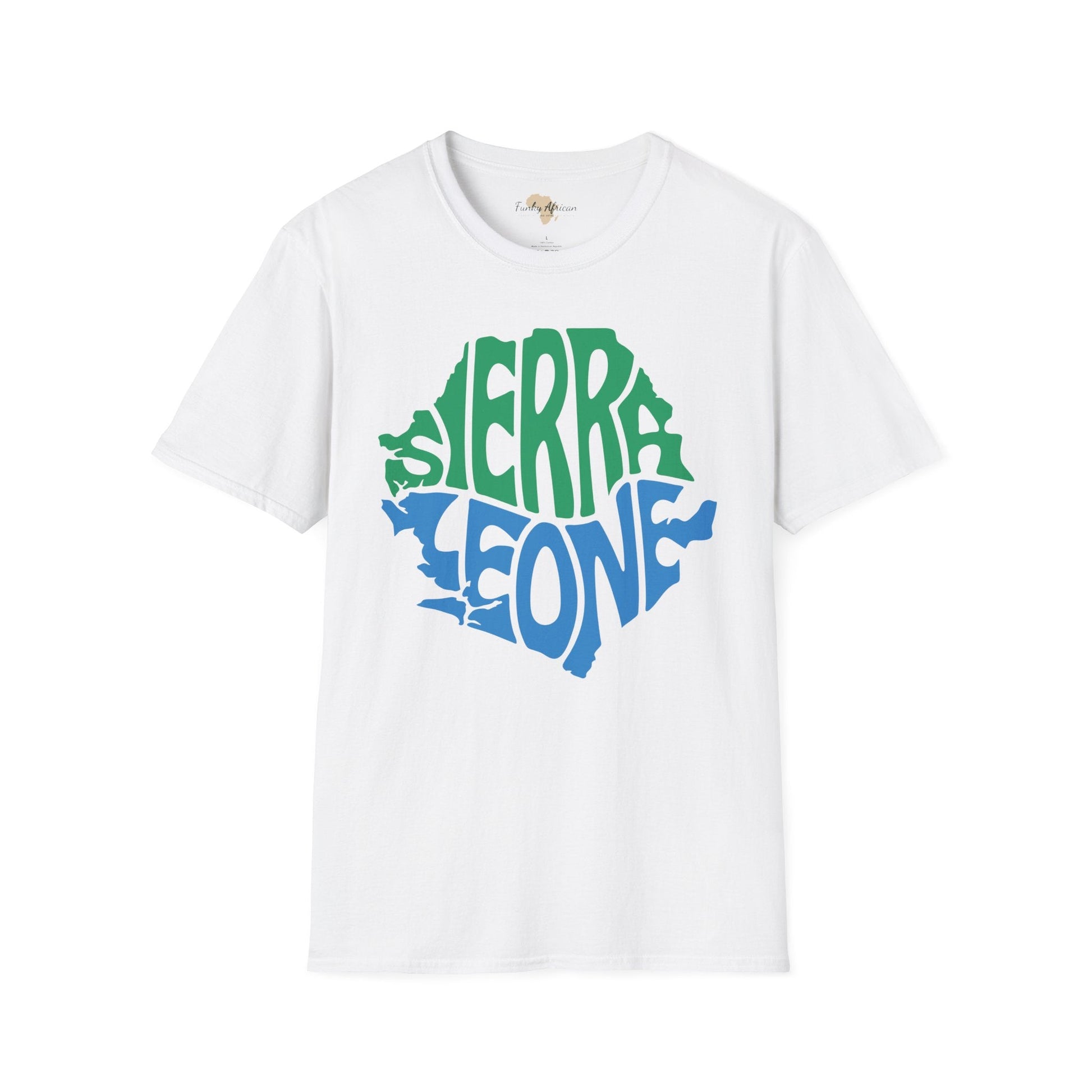 Sierra Leone cut unisex softstyle tee Funky African
