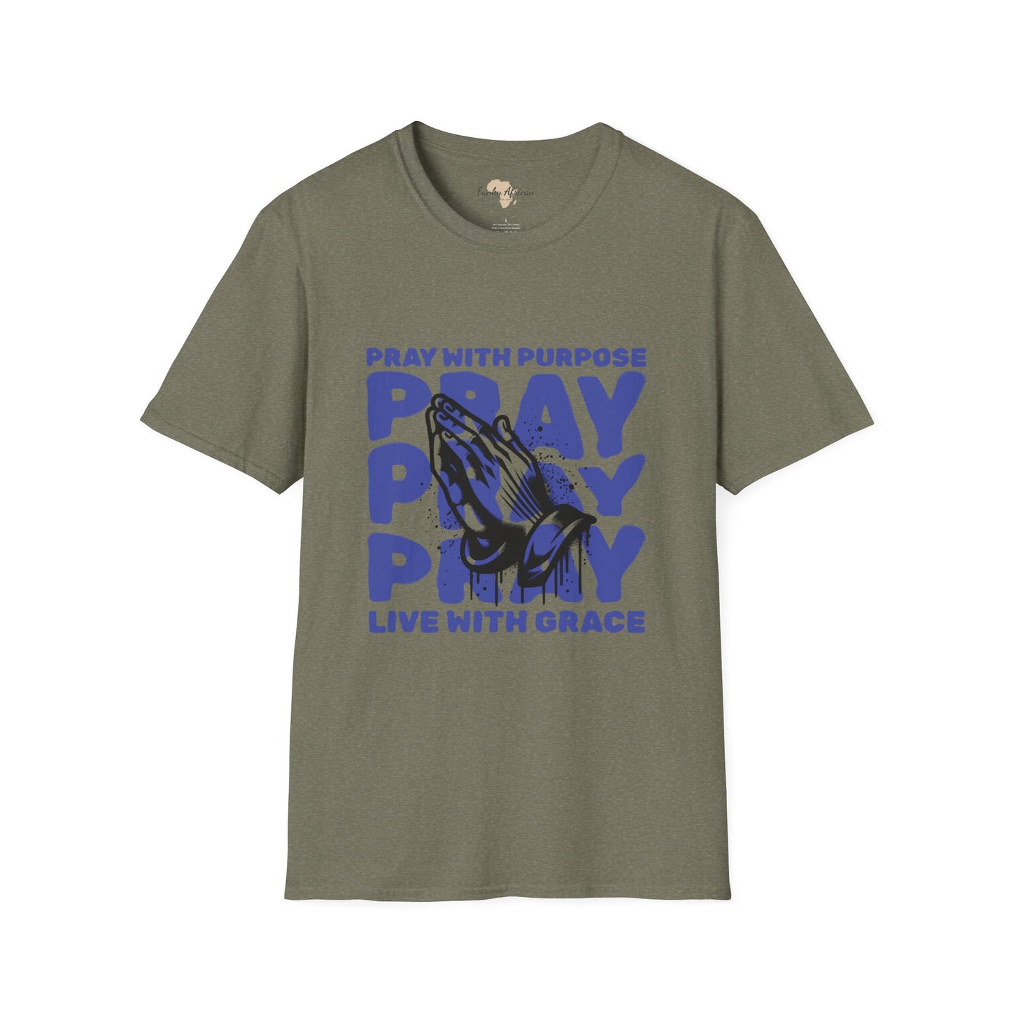 Pray with purpose unisex softstyle tee