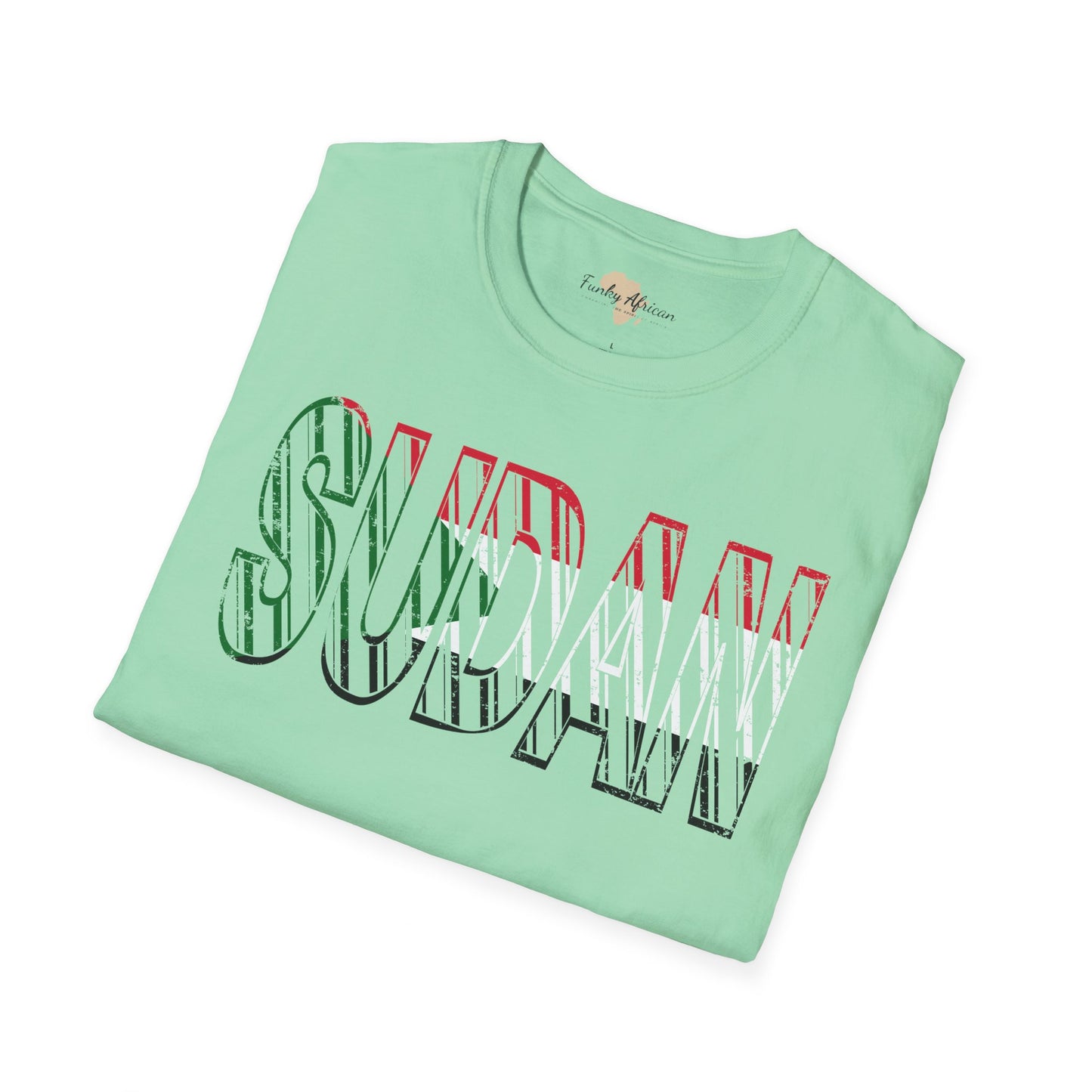 Sudan text unisex softstyle tee