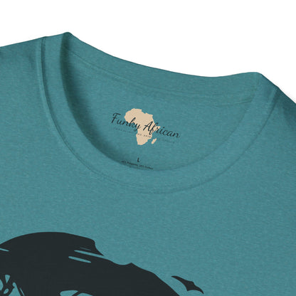 African map graffiti unisex softstyle tee