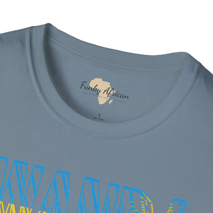 Rwanda text unisex softstyle tee