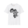 African map unisex softstyle tee Funky African