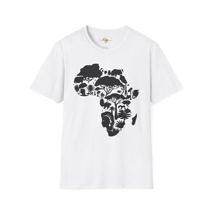 African map unisex softstyle tee