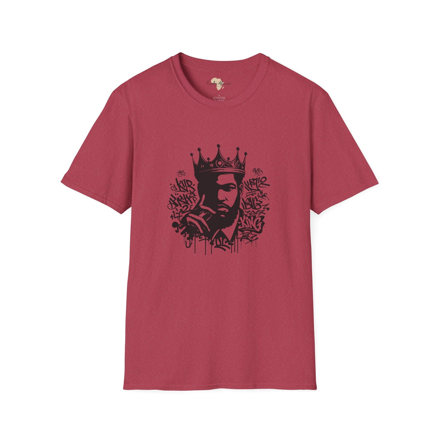 African King graffiti unisex softstyle tee