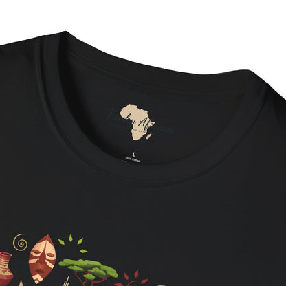 African map unisex softstyle tee