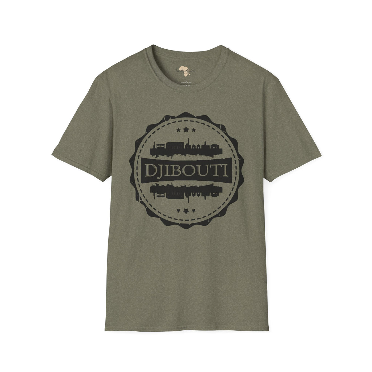 Djibouti Stamp unisex tee Funky African