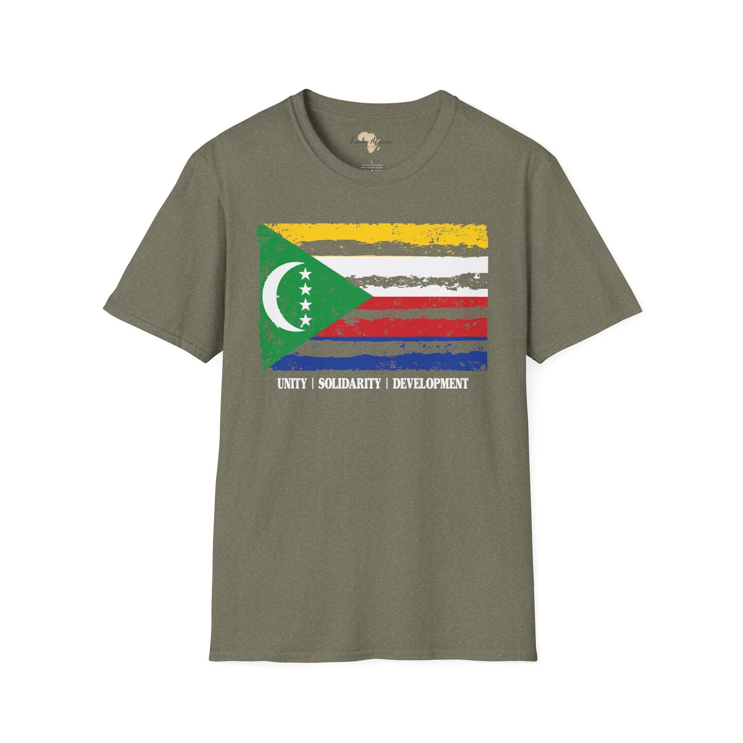 Comoros strip unisex softstyle tee