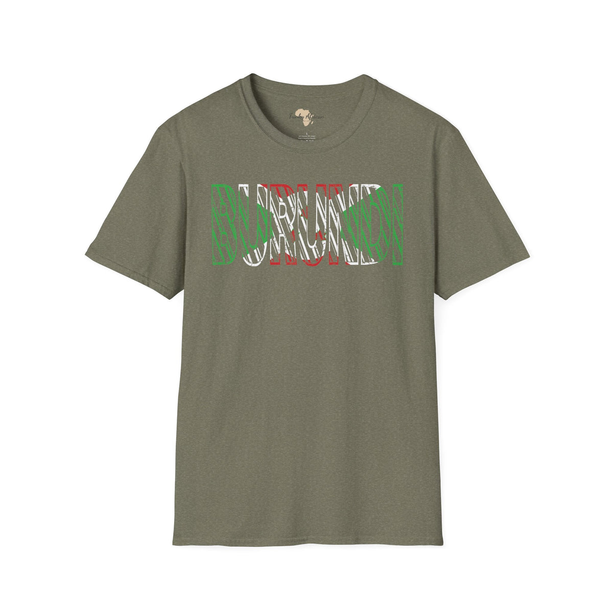 Burundi text unisex softstyle tee Funky African