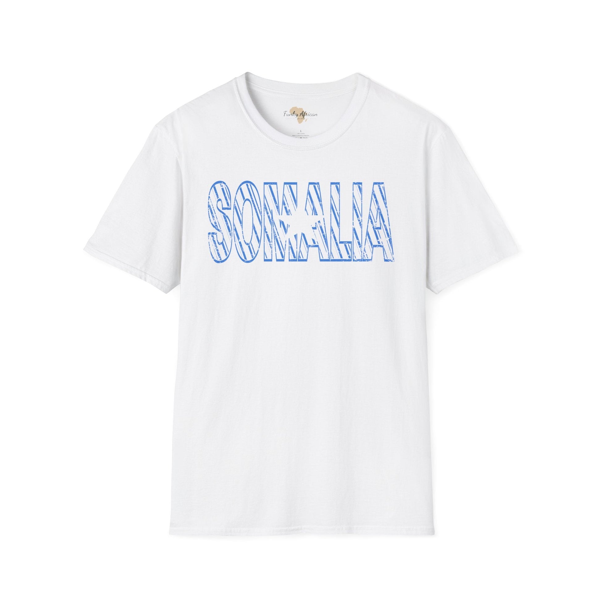 Somalia text unisex softstyle tee Funky African