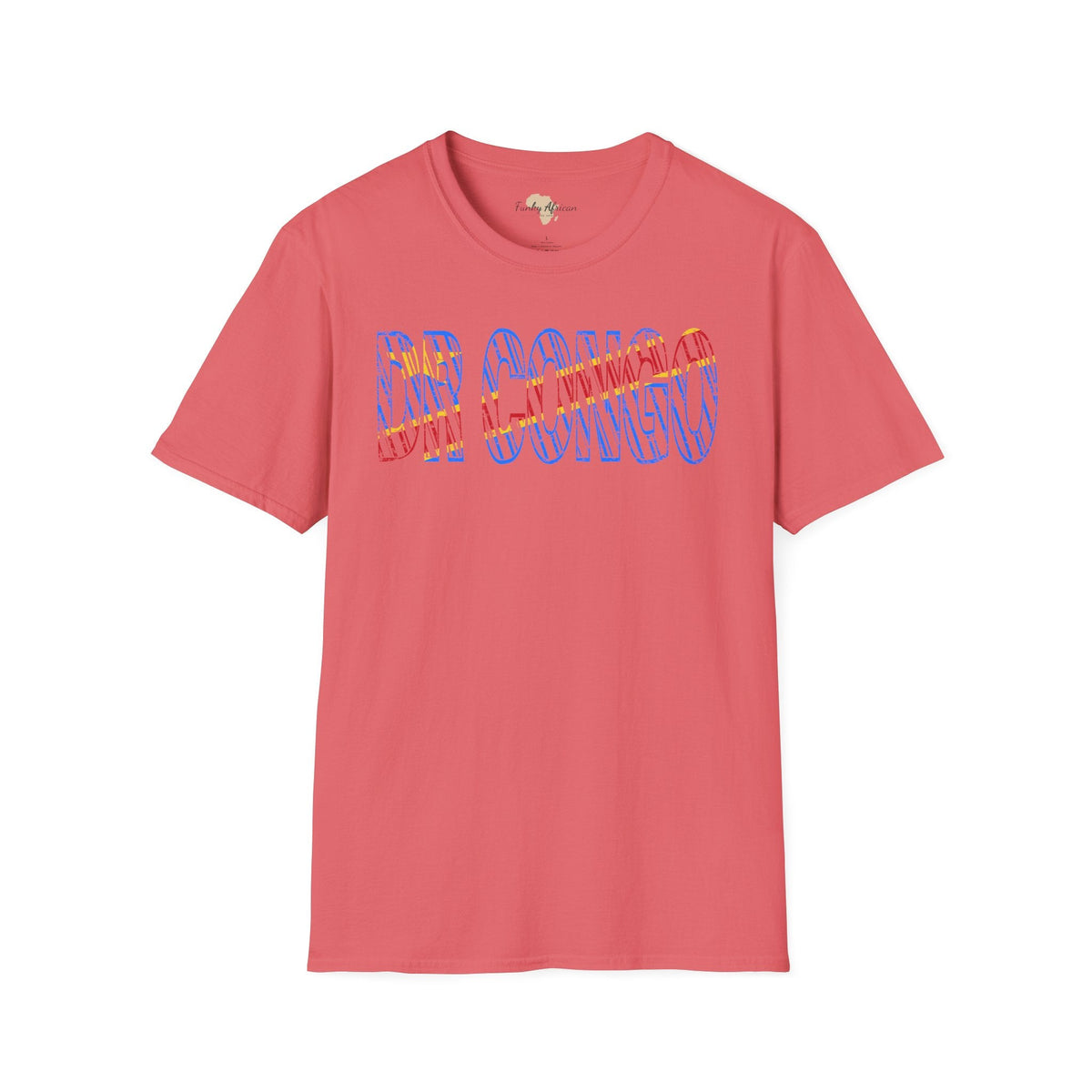 DR Congo text unisex softstyle tee Funky African