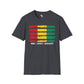 Guinean strip unisex softstyle tee Funky African