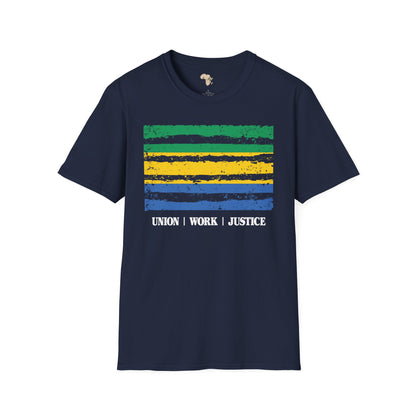 Gabon strip unisex softstyle tee