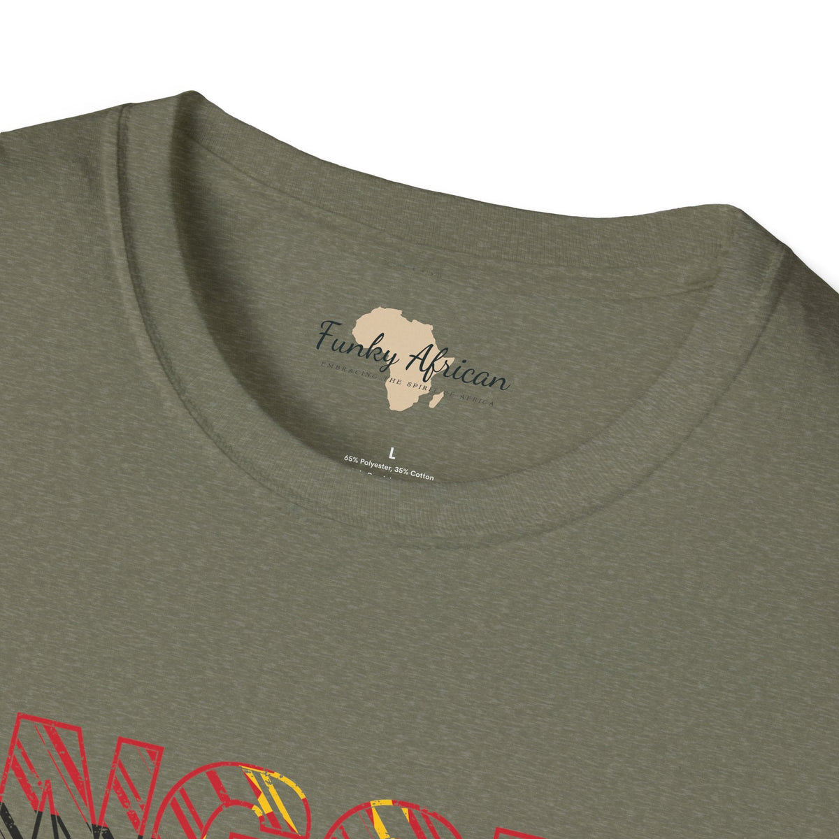 Angola text unisex softstyle tee Funky African