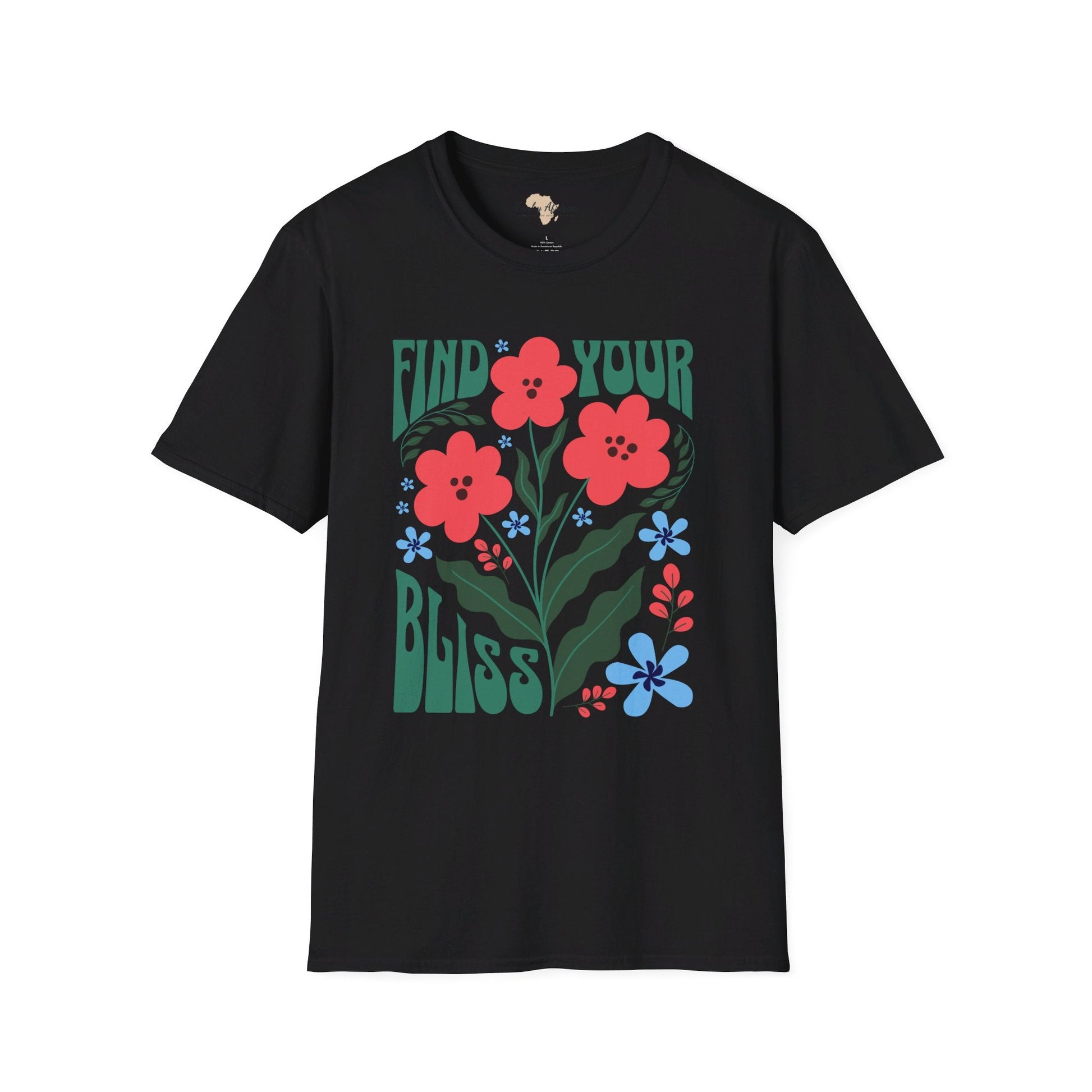 Find your bliss unisex softstyle tee Funky African
