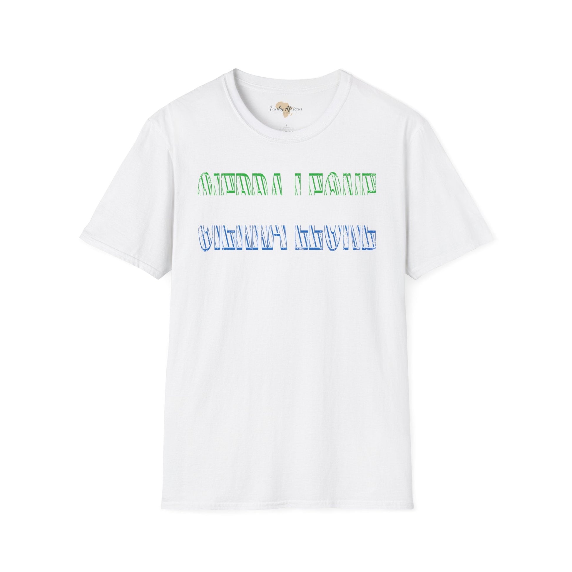 Sierra Leone text unisex softstyle tee Funky African