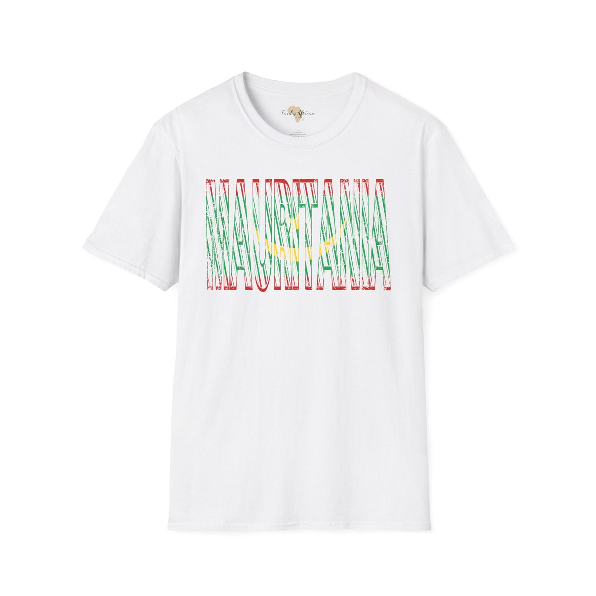 Mauritania text unisex softstyle tee Funky African