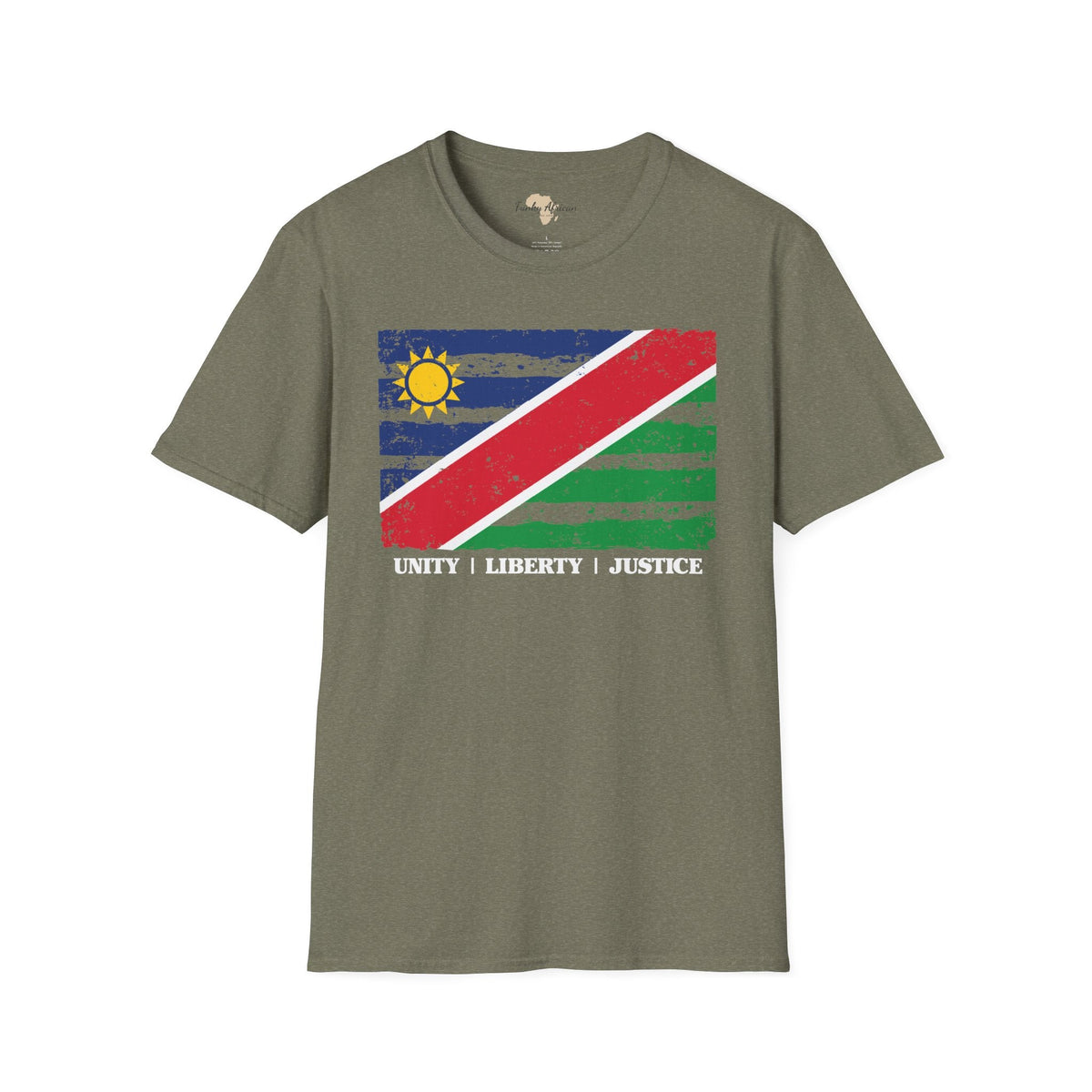 Namibia strip unisex softstyle tee Funky African
