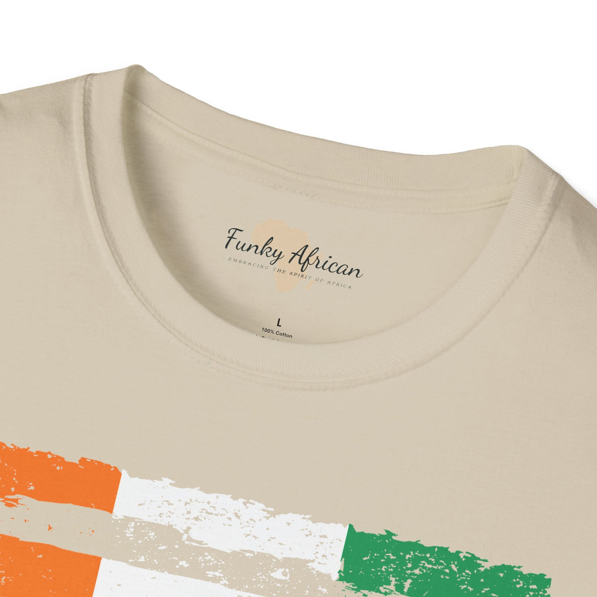 Côte d'Ivoire strip unisex softstyle tee Funky African