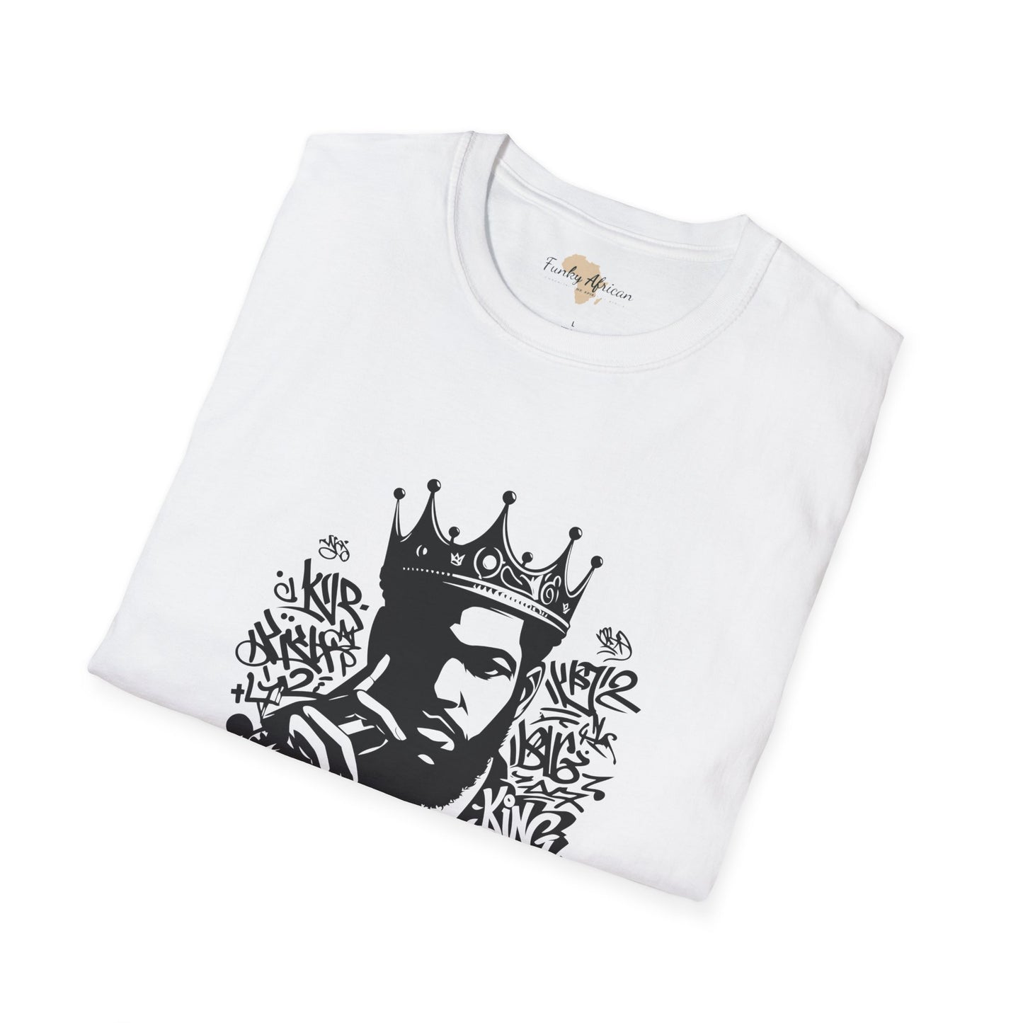 African King graffiti unisex softstyle tee