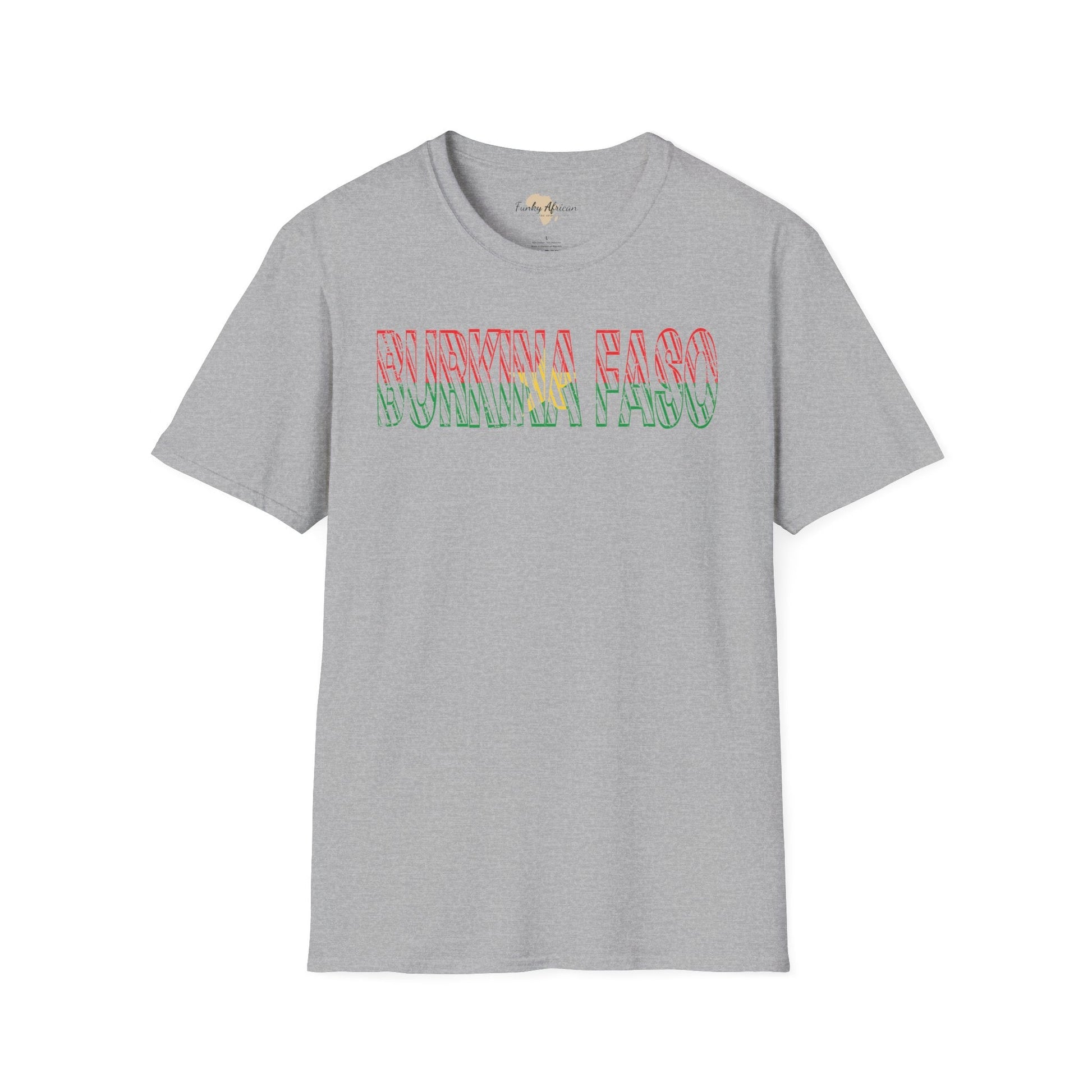 Burkina Faso text unisex softstyle tee Funky African