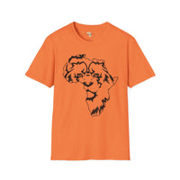 African map graffiti unisex softstyle tee Funky African