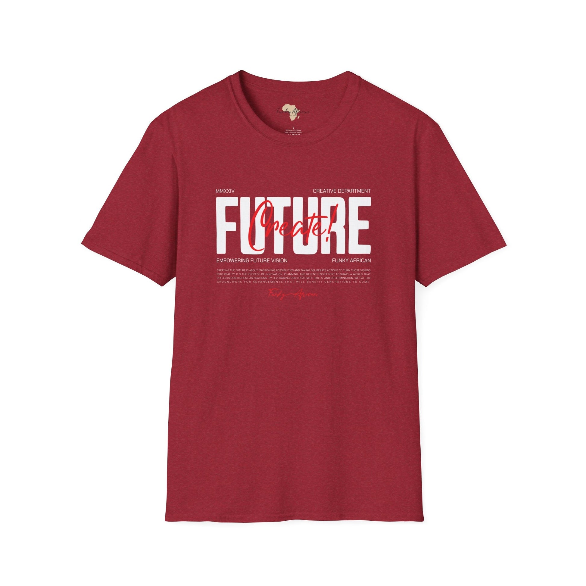 Create your future unisex softstyle tee Funky African
