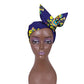 African Women Wax Cloth Cotton Turban Funky African