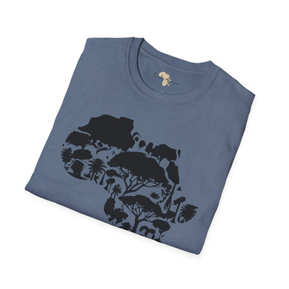 African map unisex softstyle tee