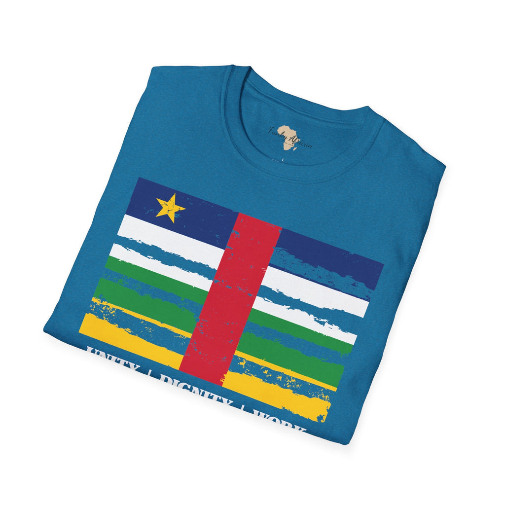 Central African Republic strip unisex softstyle tee Funky African