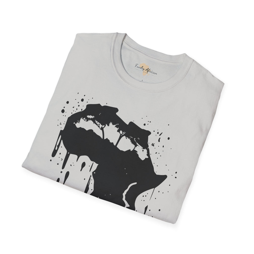 African map graffiti unisex softstyle tee Funky African