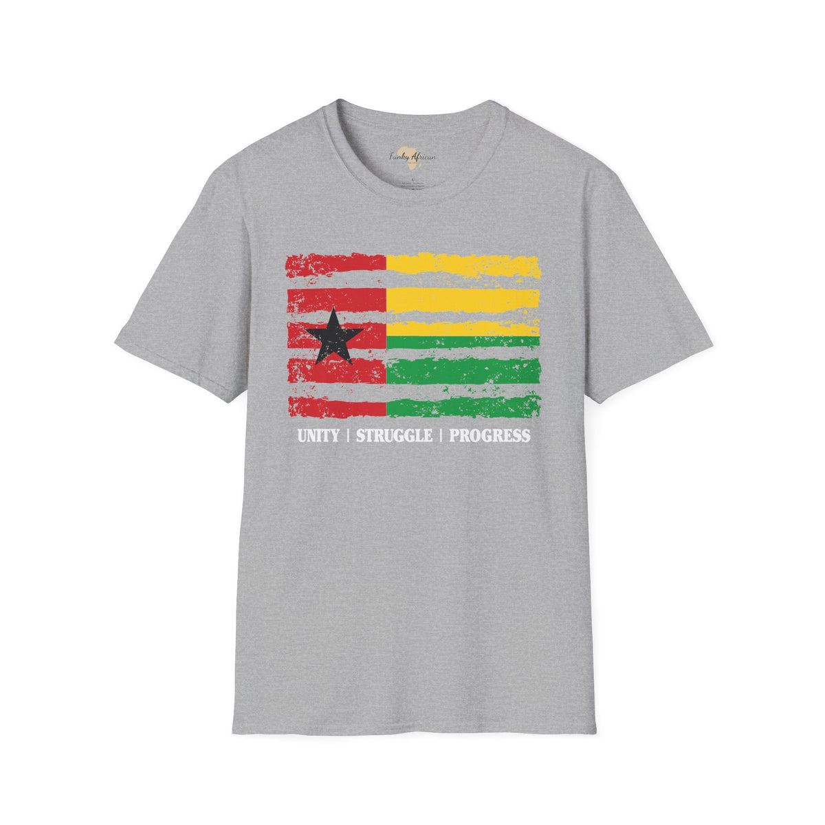 Guinea-Bissau strip unisex softstyle tee Funky African