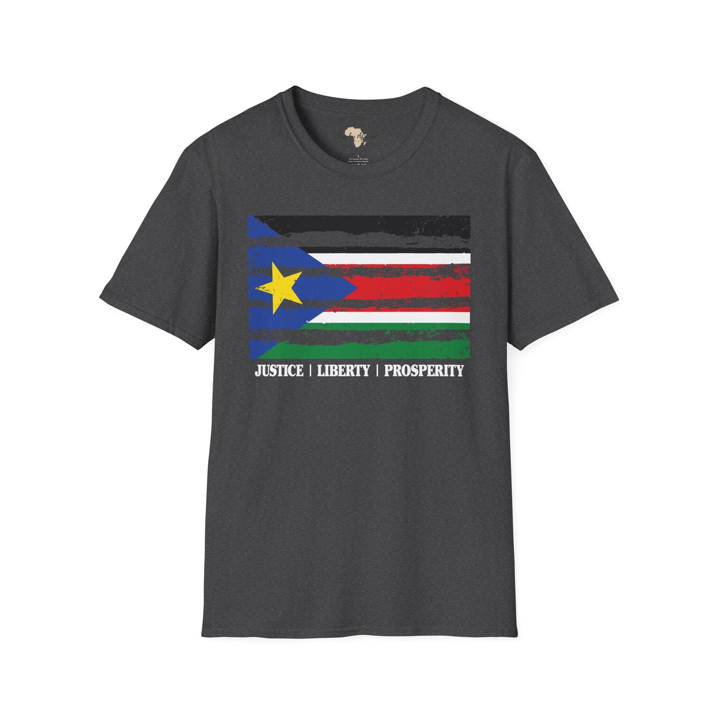 South Sudan strip unisex softstyle tee