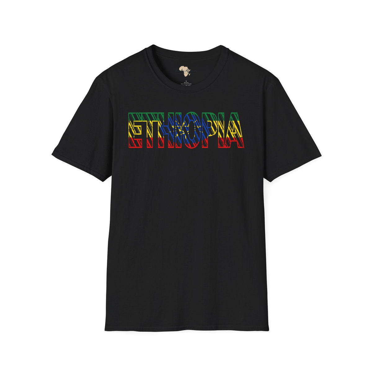 Ethiopia text unisex softstyle tee Funky African
