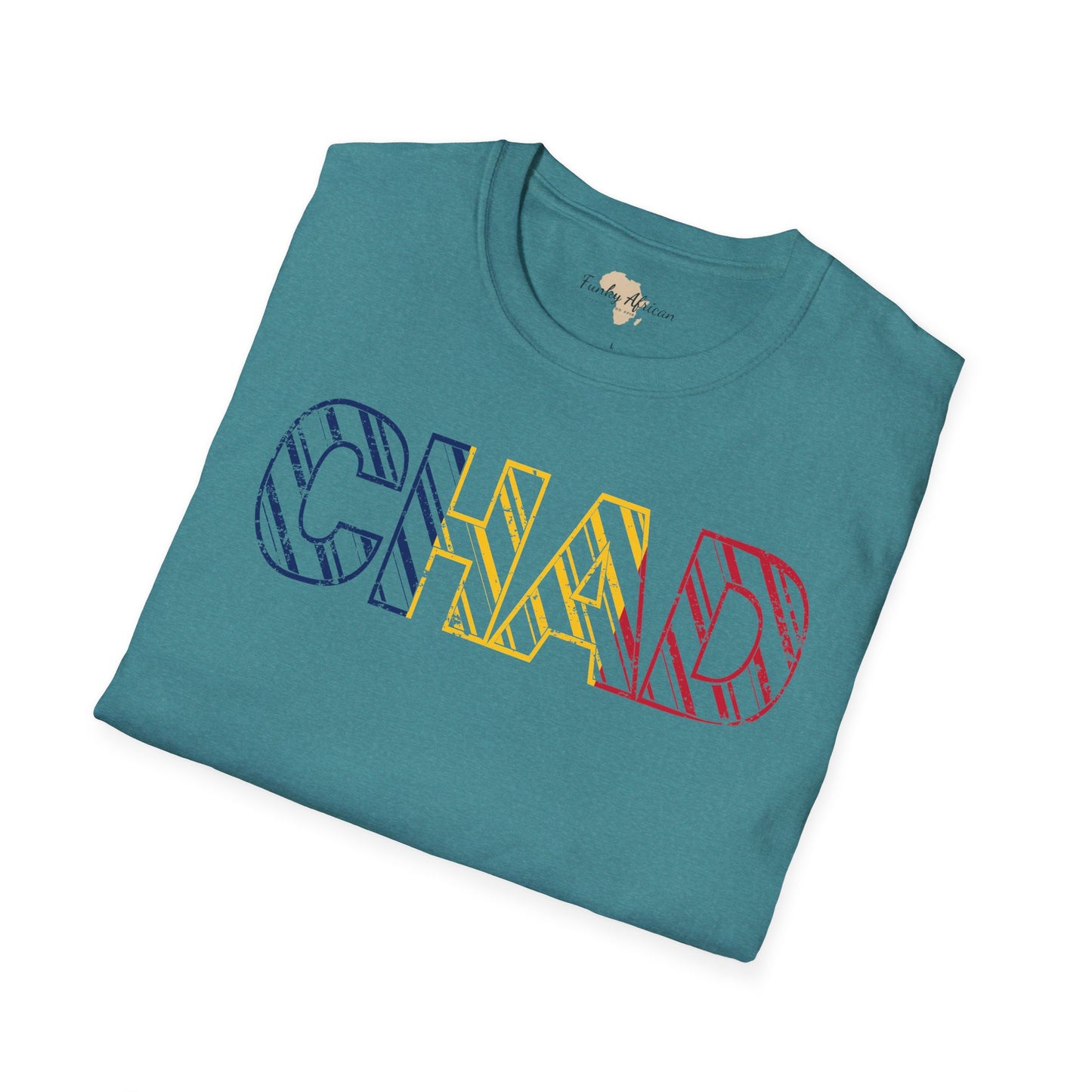 Chad text unisex softstyle tee