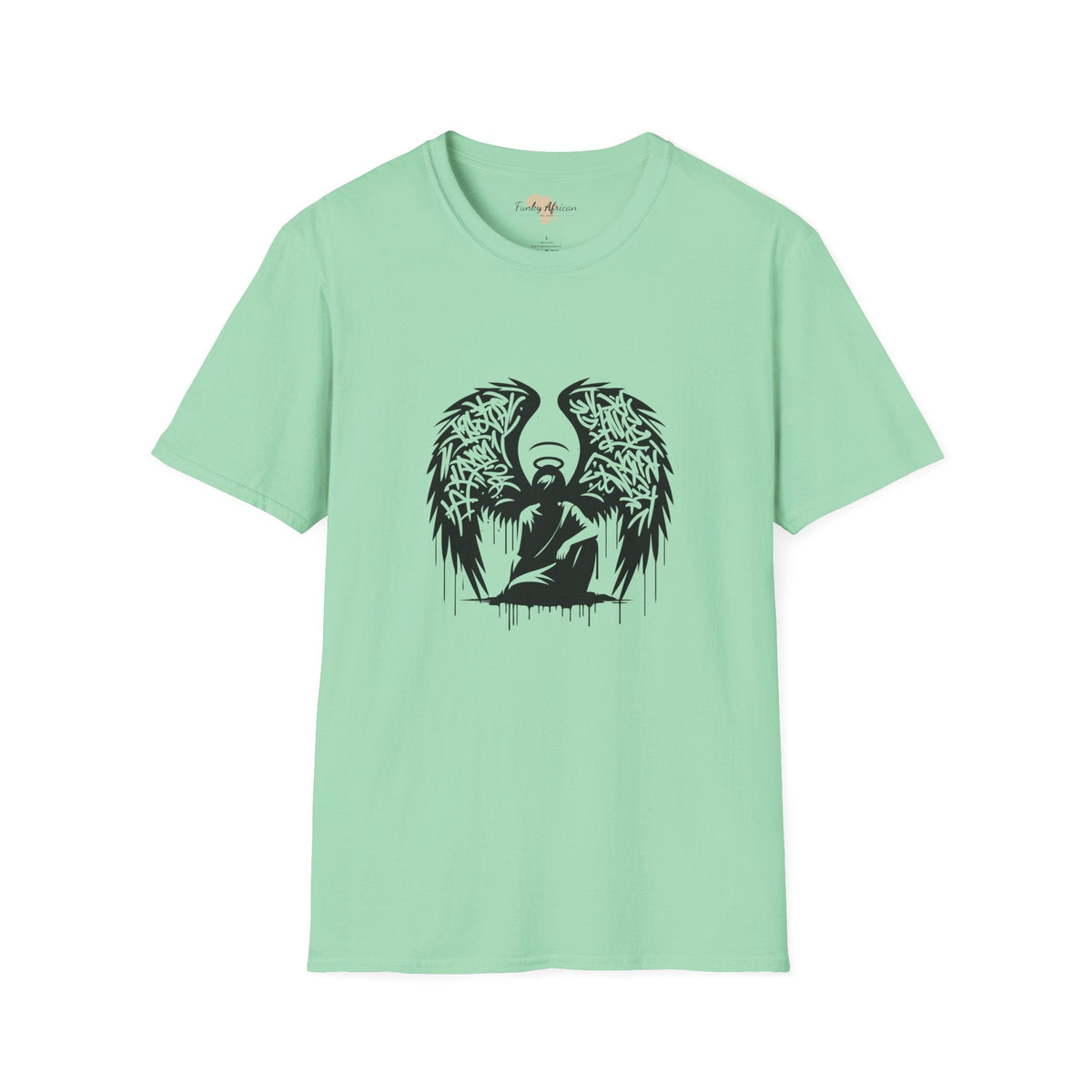 Angel graffiti unisex softstyle tee Funky African